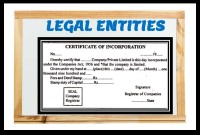 Introduction to Legal Entities Concept