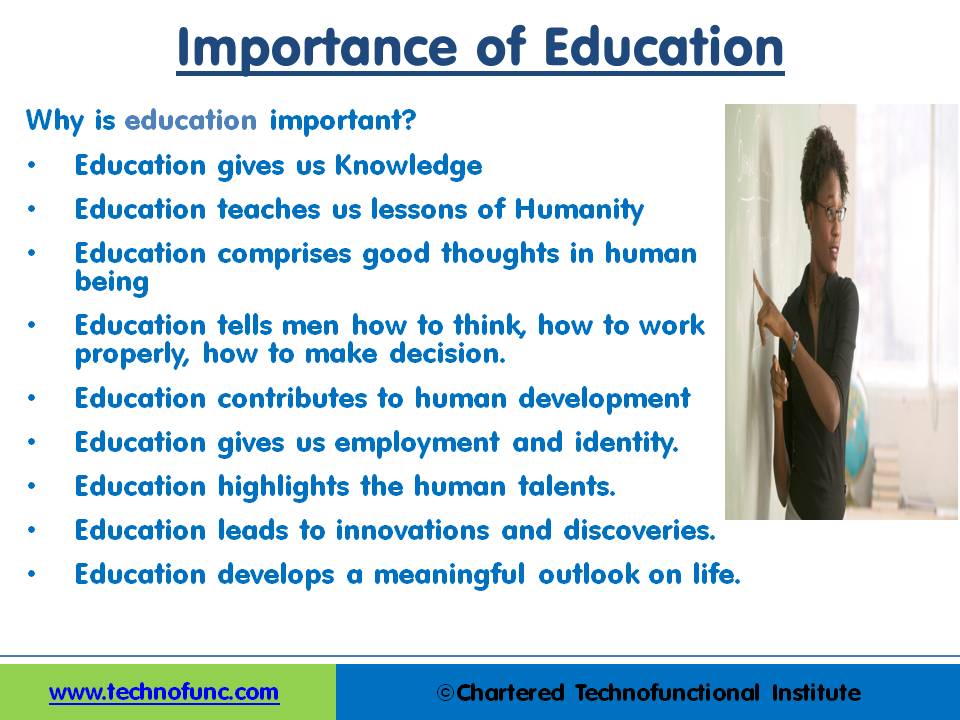 Importance of the education industry