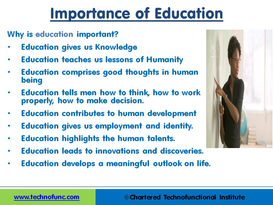 presentation on education importance