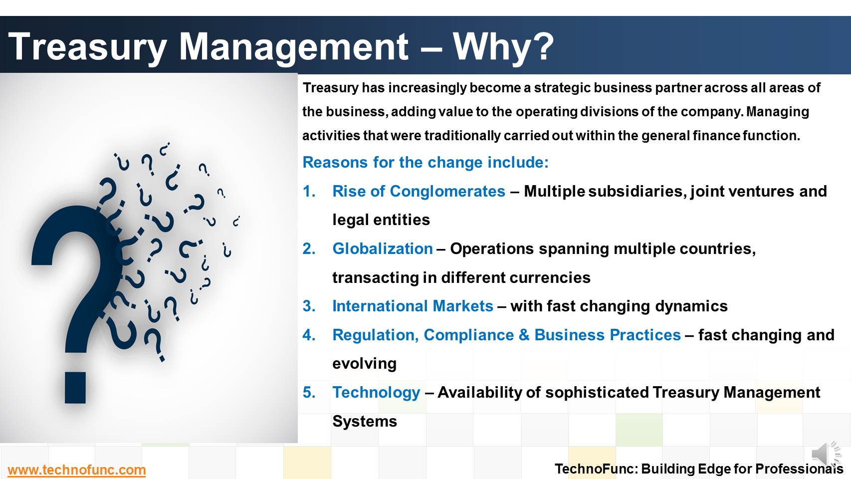 Treasury Management – Why?